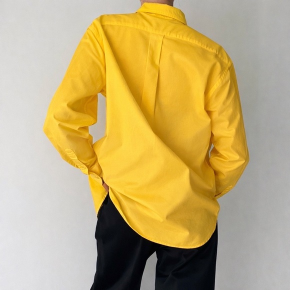 NWT Ralph Lauren button down shirt Sunfish Yellow Crest Pocket excellent Size 14 - Picture 2 of 9